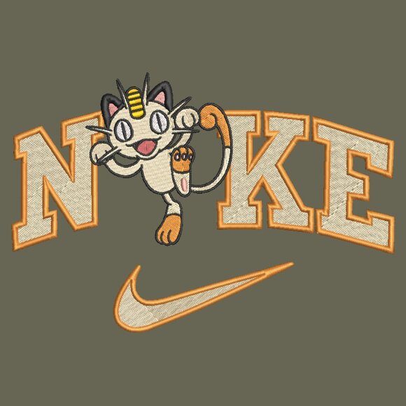Nike Pokemon Meowth Embroidered Adult Unisex Crewneck Sweatshirt - Picture 5 of 15